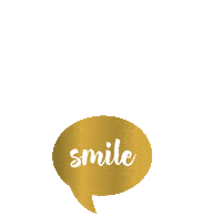 Gold Smile Sticker by fotokasten.de