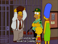 homer simpson laughing GIF