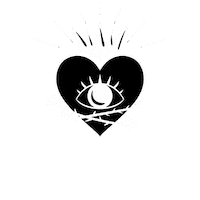 Ishtarmania heart burning coeur sacred Sticker