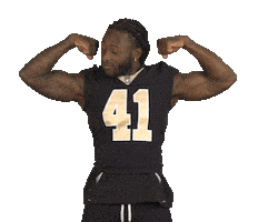 Alvin Kamara Running Sticker by New Orleans Saints