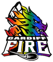 Pride Fire Hockey Sticker by Cardiff Fire