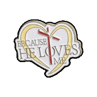 pinnedpins love heart jesus christian Sticker