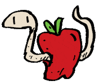Apple Smile Sticker