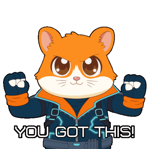You Got This Lets Go Sticker by Hamieverse