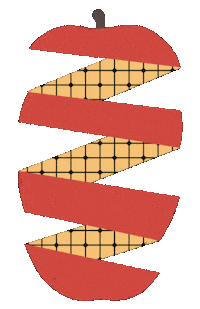 Apple Mela Sticker by Luisa Misseri