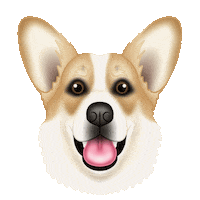 Corgi Sticker by zoopeez