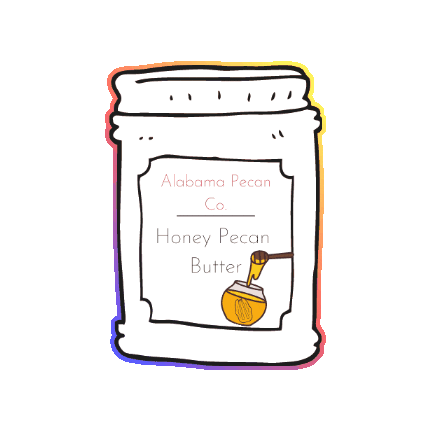 alabamapecan giphygifmaker butter nut butter alabamapecan Sticker