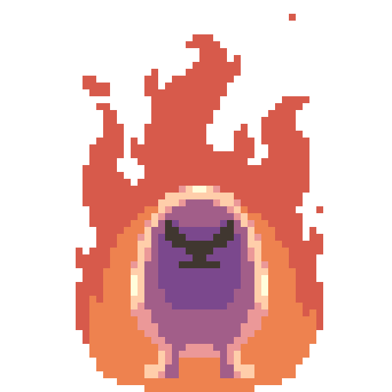 Angry On Fire Sticker by eggdog