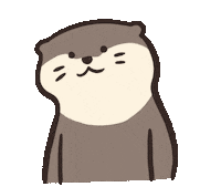 Loc_0401 otter 可愛 水獺 locotter Sticker