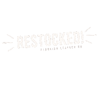 Restocked Sticker by Flourish Leather Co