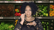 ComedianHollyLogan crying hungry eating cry GIF