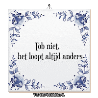 Ontspannen Verandering Sticker by Tegelspreuken.nl