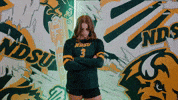 Volleyball Bison GIF by NDSU Athletics
