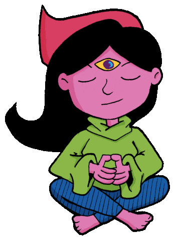 Illustration Psychodelic Sticker