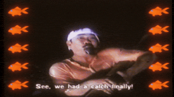 See, we had a catch finally! 
