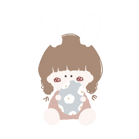 Easter Eggs Rabbit Sticker