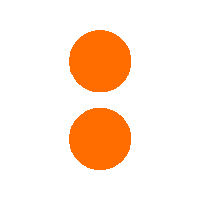 Logo Orange Sticker by Beyuna