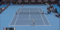 Gauff crushes backhand winner