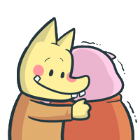 Stickers Hug Sticker by ThangFly Comics