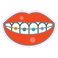Mouth Smile Sticker by esorthodontics