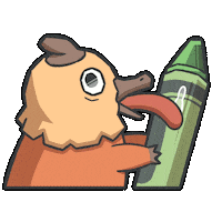 Crayon Licking Sticker by DillybyDally