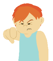 shame thumbs down STICKER