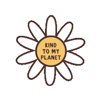 be_ilana earth daisy kind friendly Sticker
