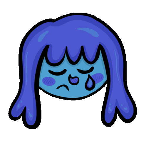 Sad Cry Sticker