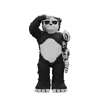 Panda Respect Sticker by Endangered Labs
