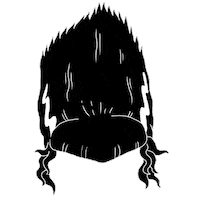 bride of frankenstein hair STICKER by GIPHY CAM