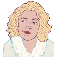 FLOWERBeauty flower drew drew barrymore josie Sticker