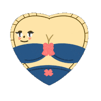 Heart Beach Sticker