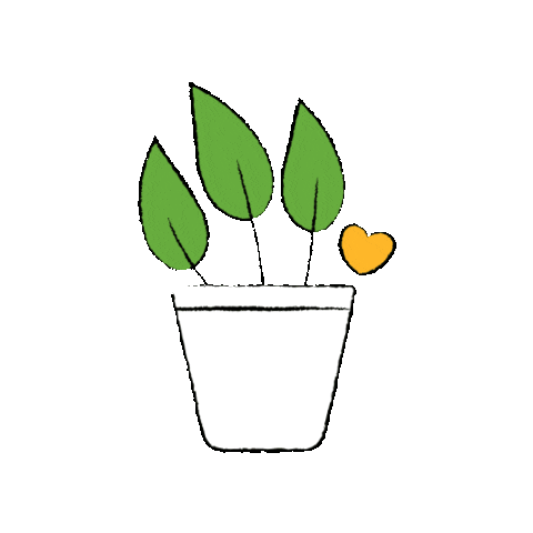 lunadelsur giphygifmaker heart plant garden Sticker