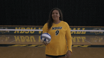 Volleyball Bison GIF by NDSU Athletics