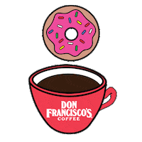 Donut Sticker by Don Francisco's Coffee