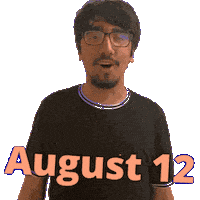 12 August Sticker