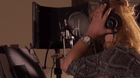 in the studio headphones GIF by K-Bust