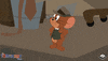 Cartoon gif. Jerry from The Tom and Jerry Show stands with his hands on his hips and nods in agreement.