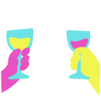 Cheers Celebrate Sticker