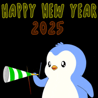 Happy New Year Penguin GIF by Pudgy Penguins