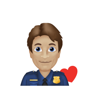 Nathan Fillion Police Officer Sticker by ABC Network