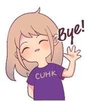 Back To School Goodbye Sticker by CUHK