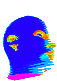 Art Face Sticker by badblueprints