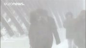 snow wind GIF by euronews