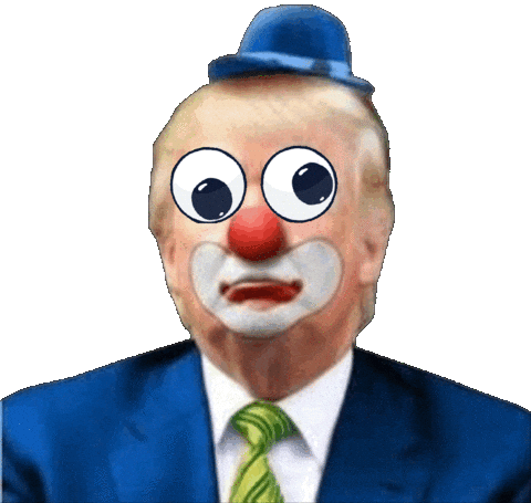 Trump Clown Sticker by Dame Talent