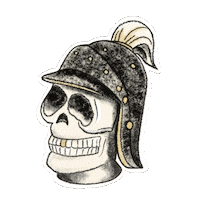 Halloween Skull Sticker