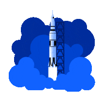 Lift Off Space Sticker by IBM