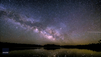 Milky Way and Shooting Stars in Arizona Sky