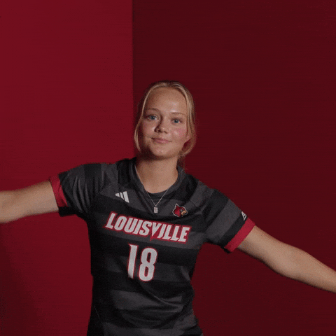 Womens Soccer Go Cards GIF by Louisville Cardinals