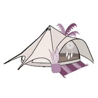 WeAreBoutiqueCamping camping tent glamping bell tent Sticker